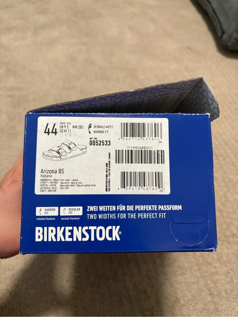 NIB Birkenstock Oiled Leather Arizona - Habana